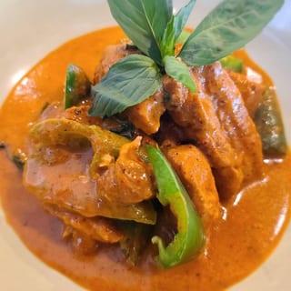 P55 Sap's Special Panang Pork Belly**